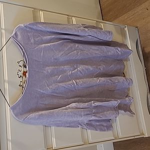 NWOT Lilac back zip sweater